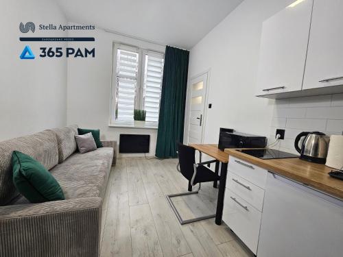 Η κουζίνα ή μικρή κουζίνα στο 365PAM - Studio Bajka 50m od plaży w centrum Mielna