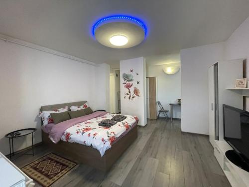 Postel nebo postele na pokoji v ubytování Julia Apartament