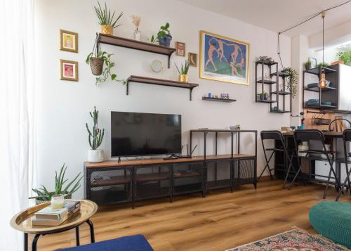 TV a/nebo společenská místnost v ubytování The cozy apartment - Turro M1