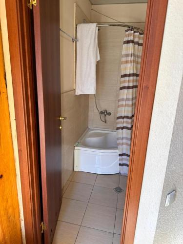Koupelna v ubytování Hotel Aleksandria