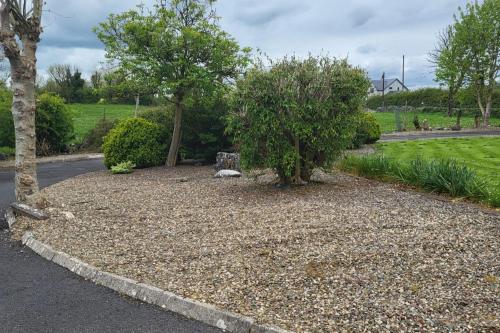a gravel area with a tree and a road at 1 Bed retreat-Sleeps 2-Secure parking-Garden in Ennis