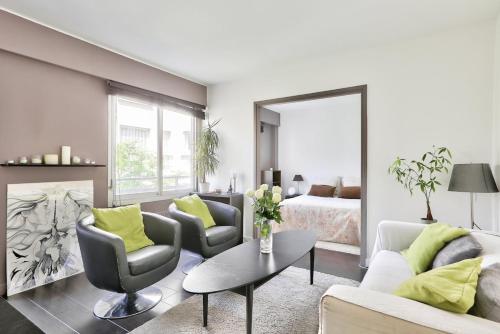 Posezení v ubytování Confort et Calme Appart 2 personnes