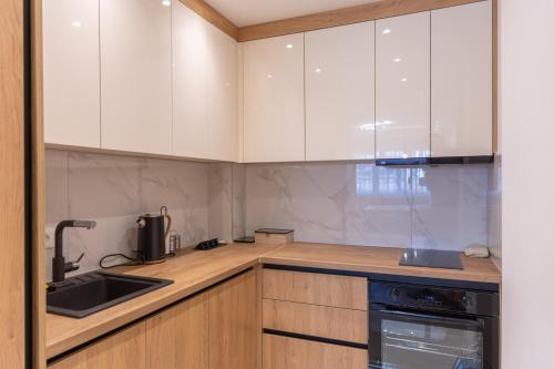 Η κουζίνα ή μικρή κουζίνα στο HI Fashion Apartmani