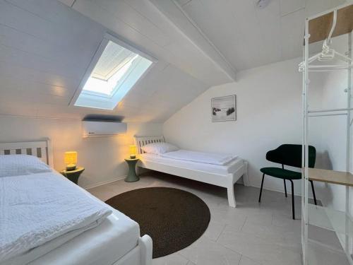Ένα ή περισσότερα κρεβάτια σε δωμάτιο στο 4Bed I Klima I 3 Room I Wash I Küche I Parkplatz