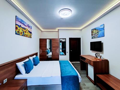 Katil atau katil-katil dalam bilik di İskelem Otel