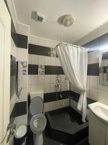 Koupelna v ubytování Vila Costin - camere de închiriat