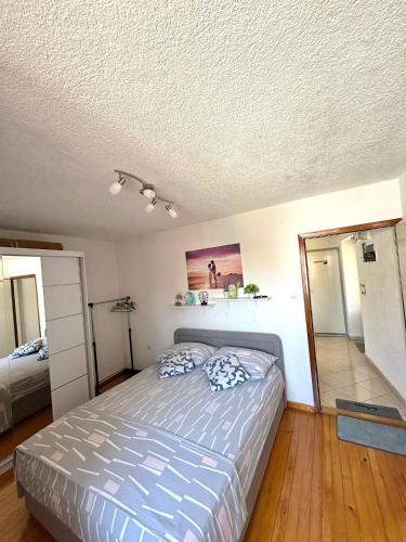 a bedroom with a bed in a room at Old city core in Senj