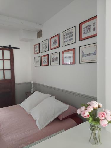 Postel nebo postele na pokoji v ubytování Maison d'hôtes VILLA XARAN ERDIAN