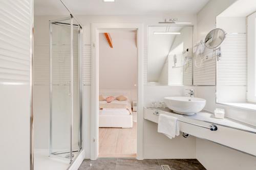 Koupelna v ubytování Apartments Villa Tudor 1