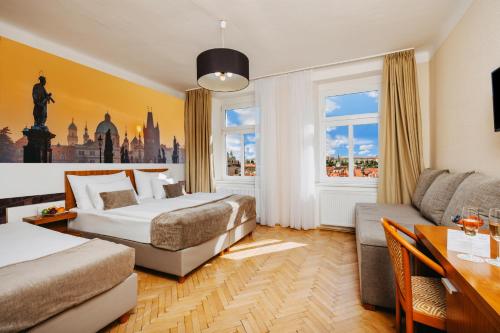 Posteľ alebo postele v izbe v ubytovaní Hotel Merkur - Czech Leading Hotels