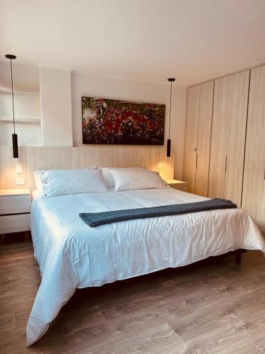 Katil atau katil-katil dalam bilik di Suite 2 con Jacuzzi Grande, Calle 85, Zona T