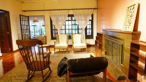 Ein Sitzbereich in der Unterkunft ZZZ hostel Nairobi