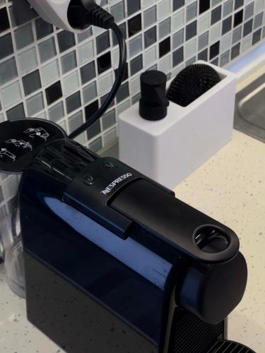 a hair dryer sitting on top of a counter at Casa Maria-Anneta in Kalyves Poligirou