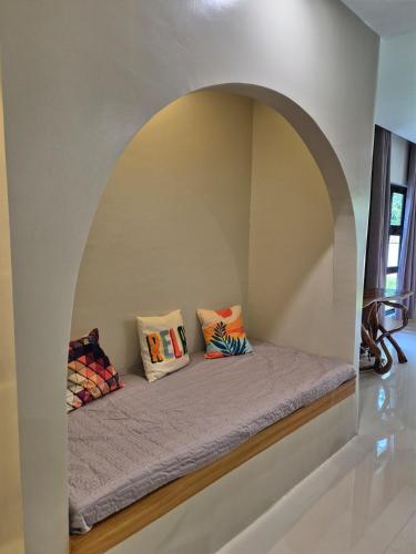 Katil atau katil-katil dalam bilik di Villa de Miguel