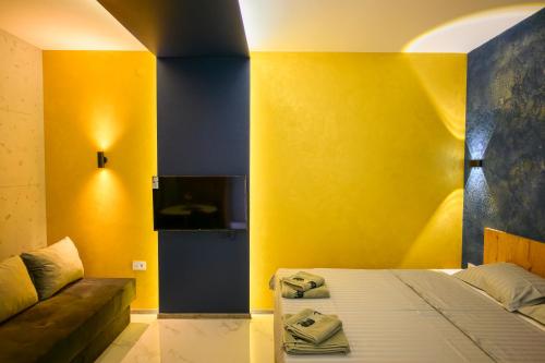 Cama o camas de una habitación en Tanja Lux