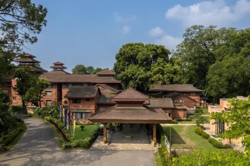 an image of a building with a courtyard at Gokarna Forest Resort Kathmandu in Kathmandu