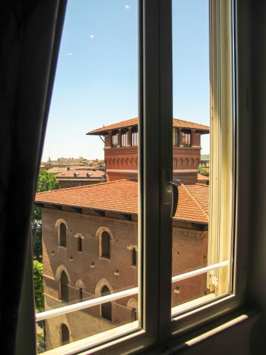a view from a window of a building at Roma Veneto Relais in Rome