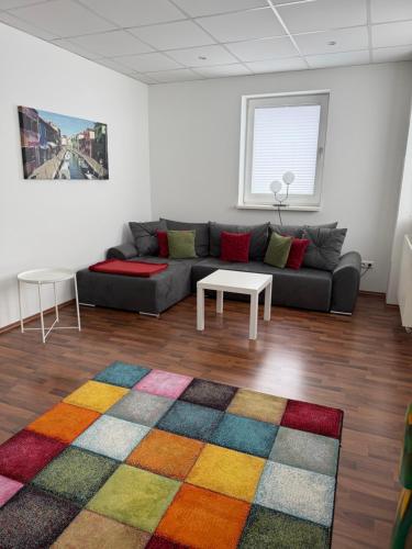 Χώρος καθιστικού στο Premium Ferienwohnung Südsonne