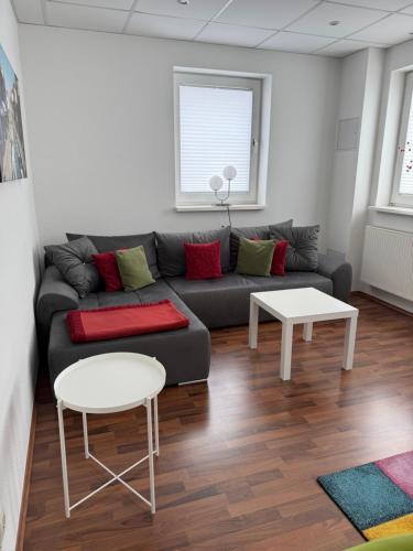 Χώρος καθιστικού στο Premium Ferienwohnung Südsonne