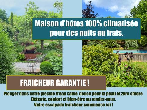 un dépliant pour une jardinerie avec une photo d'un jardin dans l'établissement L'école des garçons, à Maigné