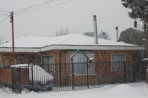 Cabañas Rusticas en Coyhaique en invierno