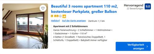 Fotografie z fotogalerie ubytování Beautiful 3 rooms apartment 110 m2, kostenloser Parkplatz, großer Balkon v destinaci Heßdorf