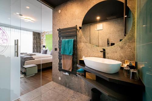 A bathroom at Landhotel Anna