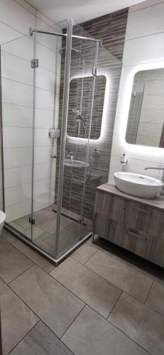 Ένα μπάνιο στο Apartments Na Žagi
