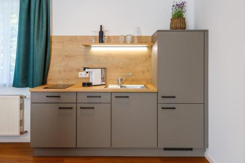 Dapur atau dapur kecil di Wildfang Apartments