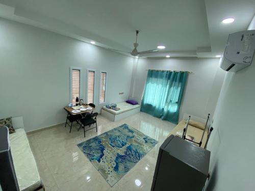 A seating area at mahsa pansion
