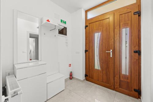 Koupelna v ubytování Villa Markulin, Šišan