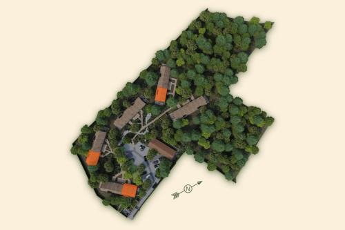 Άποψη από ψηλά του Lodge - 8 personen - Woodz Lodges