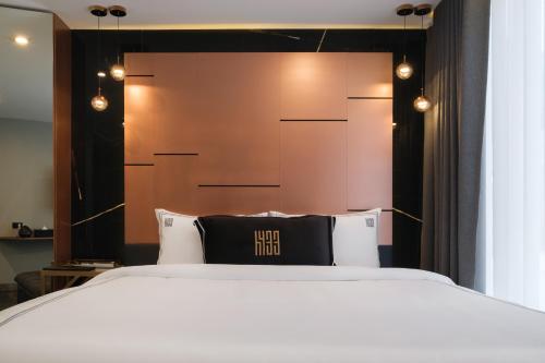 Cama o camas de una habitación en Hotel 433 - Asoke Sukhumvit