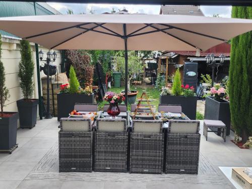 Zahrada ubytování Location Studio Luxe Villejuif