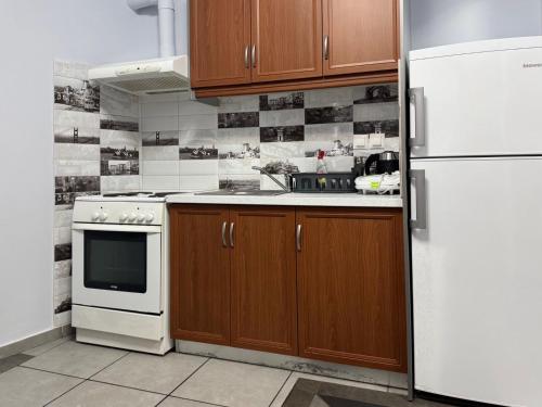 Kuchyň nebo kuchyňský kout v ubytování Mezzanine