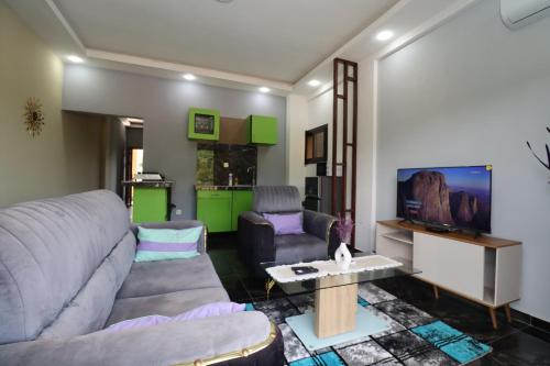 AfriqPnB RF2 Studio Mvog Atangana situé à Kribi Bebambwe avec Piscine