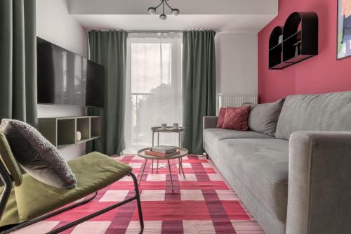 Μια τηλεόραση ή/και κέντρο ψυχαγωγίας στο APARTIO ROOMS Zabrze