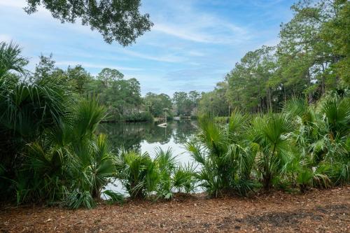 a body of water with trees and a river at 2882 Old Drake in Seabrook Island