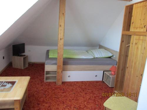 Postel nebo postele na pokoji v ubytování Ferienwohnung Janne