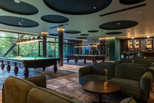 Posezení v ubytování Verkhovyna Resort Medical & Wellness