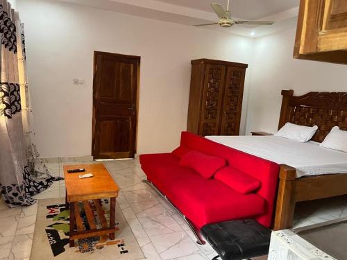 Postel nebo postele na pokoji v ubytování Peaces apartment