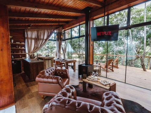 Ruang duduk di Vale Aurora Cabanas