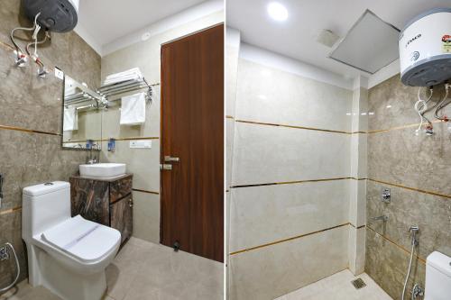Ένα μπάνιο στο FabHotel Comfort N Stay - Huda City Centre Metro