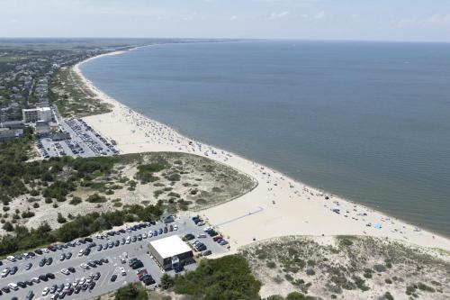 an aerial view of a beach with a lot of cars at Town of Lewes --- 8 Georgia Ave. Unit 2 in Lewes