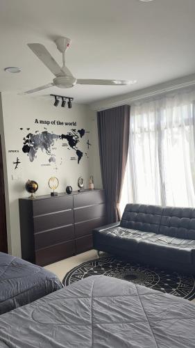 Katil atau katil-katil dalam bilik di Studio Suite II Sani Villa Legacy