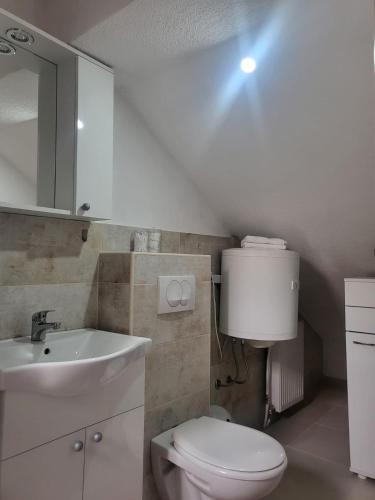 Ένα μπάνιο στο Apartman MM