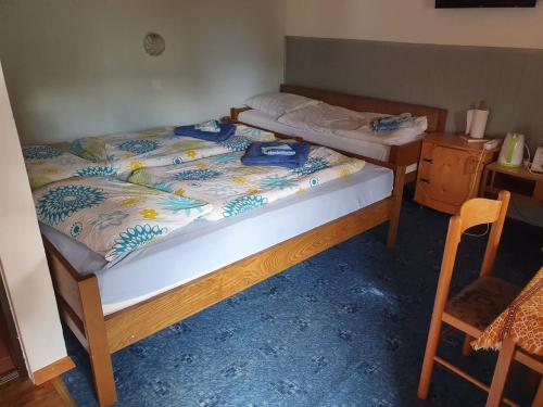 Postel nebo postele na pokoji v ubytování Apartmaji Julijana Podlipnik