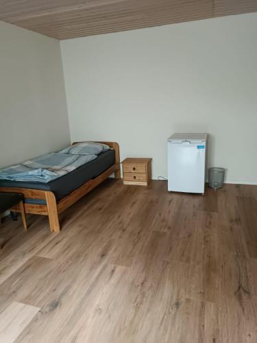 Postel nebo postele na pokoji v ubytování Wohlfühloase in Minden Hahlen