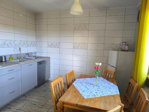 Køkken eller tekøkken på Domki U Marty - Domek Grażyna