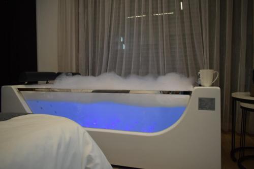 a bath tub with smoke coming out of it at BView in Ehden